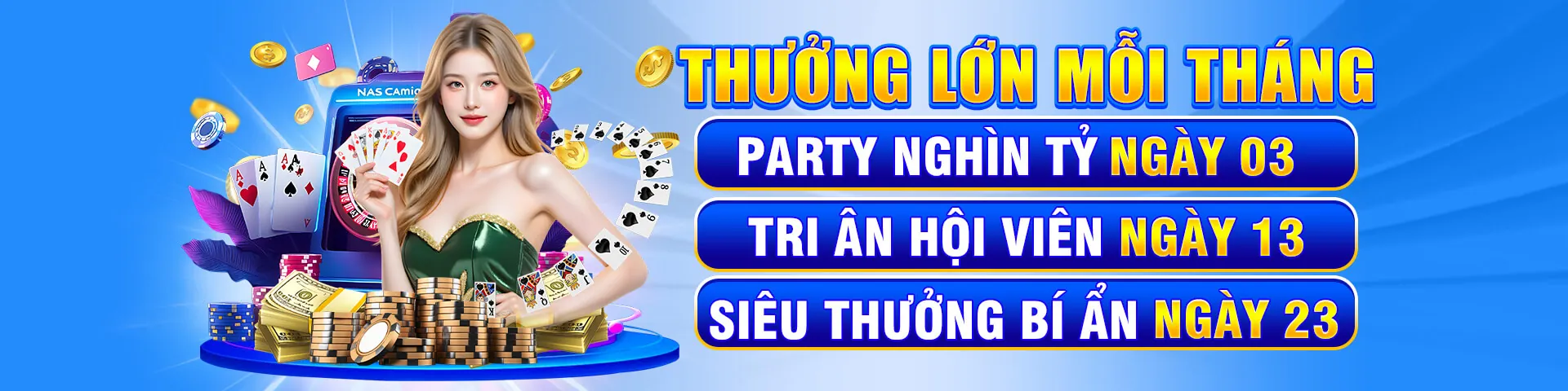 Banner chào mừng 777 king Casino với các trò chơi hấp dẫn